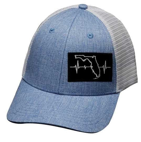 YOUTH** Florida - 6 Panel - Shallow Fit - Light Blue / White