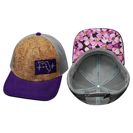 Florida - 6 Panel - Cork - Purple / Gray