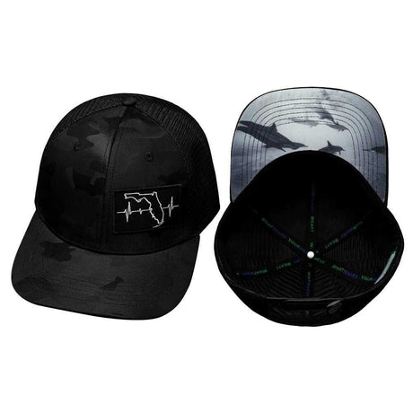 YOUTH** - Florida - 6 Panel - Black Camo / Black