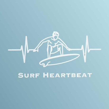 Surf - Sticker - Vinyl - White