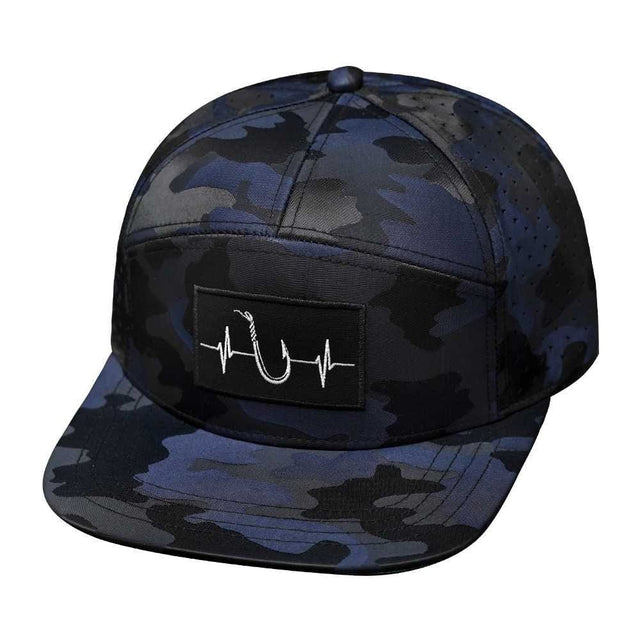 Fishing - 7 Panel -Navy Blue Camo