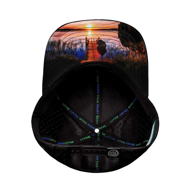 Fishing - 6 Panel - Cork - Black