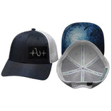 Fishing - 6 Panel - Shallow Fit - Ocean Blue / White