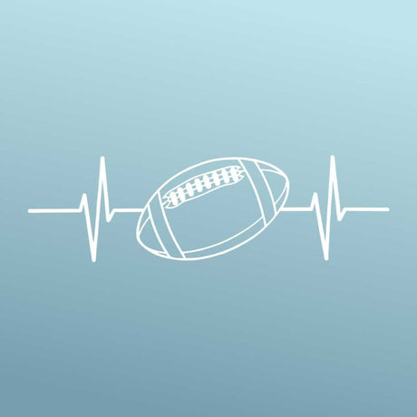 Football - Sticker - Vinyl - White