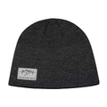 Mountains Beanie - No Cuff - Charcoal