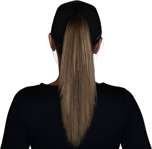 Fishing - 6 Panel - Shallow Fit - Pony Tail - Light Camo / Black