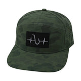 Fishing Hat, Flat Bill, Snapback Hat, Soft Teal Camo, Mens Hat, Womens Hat, Front Picture