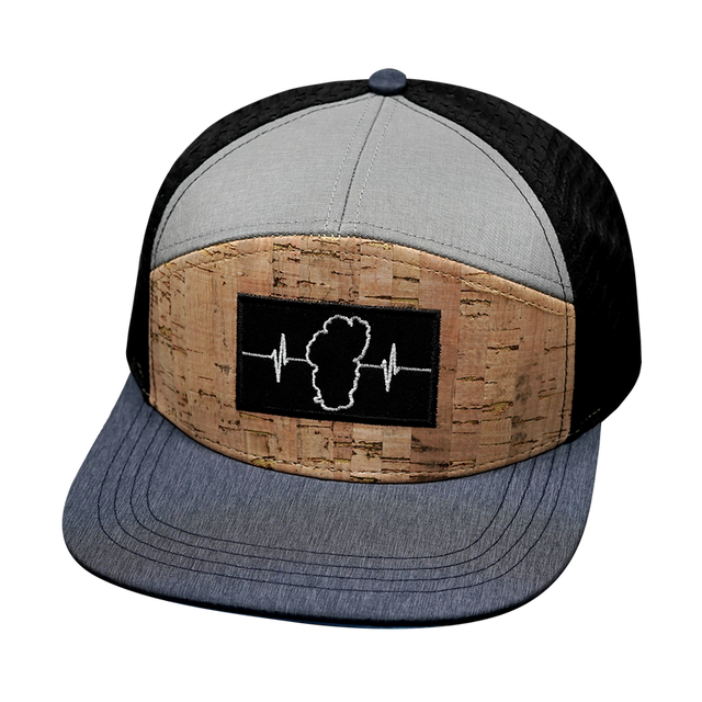 Blank - 7 Panel - Cork - Navy / Gray / Black (Unisex) (Blank Hat Picture Coming Soon)