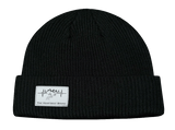 Mountains Beanie - Cuffed - Black