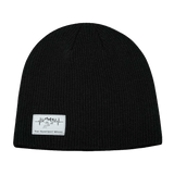 Mountains Beanie - No Cuff - Black