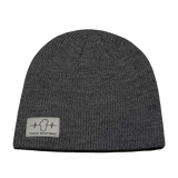 Mountains Beanie - No Cuff - Gray