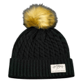 Mountains Beanie - Pom - Black