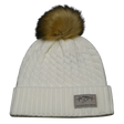 Mountains Beanie, Pom Beanie, White, Mens Beanie, Womens Beanie, Front Picture