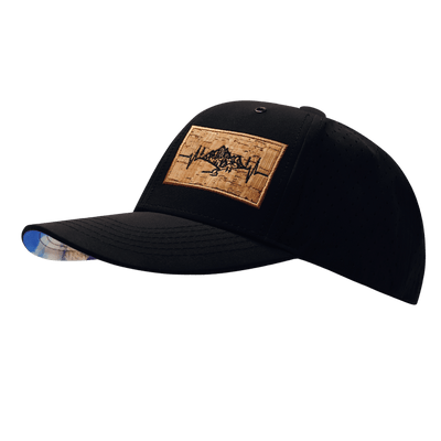 Mountains Hat, Baseball Hat, Snapback Hat, Black, Mens Hat, Womens Hat, Side Picture