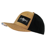 Mountains Hat, Baseball Hat, Snapback Hat, Tan Textured, Black, Mens Hat, Womens Hat, Side Picture