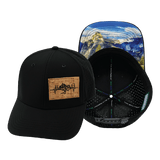 Mountains Hat, Baseball Hat, Snapback Hat, Black, Mens Hat, Womens Hat, Main Picture