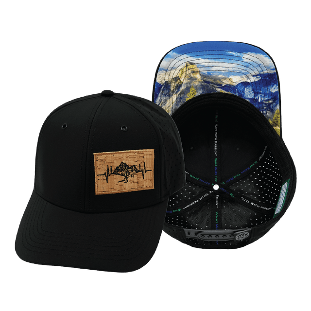 Mountains Hat, Baseball Hat, Snapback Hat, Black, Mens Hat, Womens Hat, Main Picture