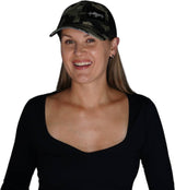 Mountains Hat, Dad Hat, Snapback, Camo, Black, Mens Hat, Womens Hat, Woman In Hat Picture