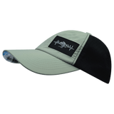 Mountains Hat, Dad Hat, Snapback, Green, Black, Mens Hat, Womens Hat, Side Picture