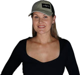 Mountains Hat, Dad Hat, Snapback, Green, Black, Mens Hat, Womens Hat, Woman In Hat Picture