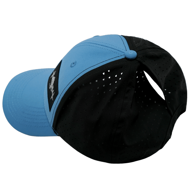 Mountains Hat, Low Profile, Ponytail, Snapback Hat, Blue, Black, Mens Hat, Womens Hat, Ponytail Hole Picture