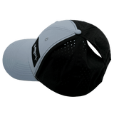 Mountains Hat, Low Profile, Ponytail, Snapback Hat, Gray Blue, Black, Mens Hat, Womens Hat, Ponytail Hole Picture