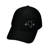 Nevada Hat, Athletiic Fit,  Airmesh, Snapback Hat, Black, Mens Hat, Womens Hat, Front Picture