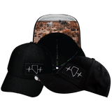 Nevada Hat, Athletiic Fit,  Airmesh, Snapback Hat, Black, Mens Hat, Womens Hat, Main Picture