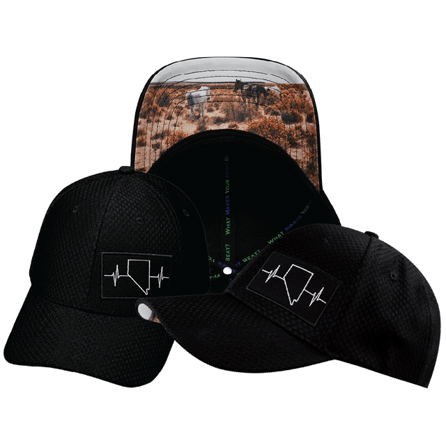 Nevada Hat, Athletiic Fit,  Airmesh, Snapback Hat, Black, Mens Hat, Womens Hat, Main Picture