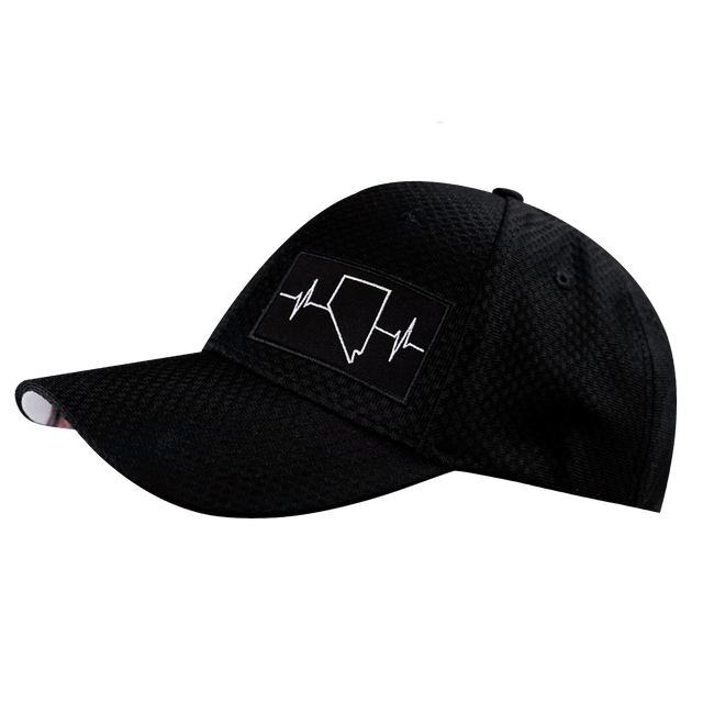 Nevada Hat, Athletiic Fit,  Airmesh, Snapback Hat, Black, Mens Hat, Womens Hat, Side Picture