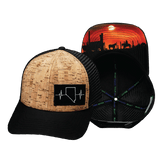 Nevada Hat, Baseball Hat, Snapback Hat, Cork, Black, Mens Hat, Womens Hat, Main Picture