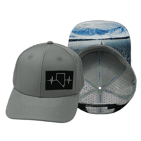 Nevada Hat, Baseball Hat, Snapback Hat, Gray, Mens Hat, Womens Hat, Main Picture