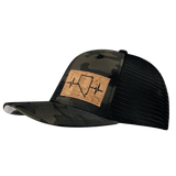 Nevada Hat, Baseball Hat, Snapback Hat, Tan Camo, Black, Mens Hat, Womens Hat, Side Picture