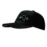 Nevada Hat, Baseball Hat, Snapback Hat, Black Camo, Black, Mens Hat, Womens Hat, Side Picture