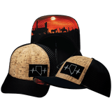 Nevada Hat, Baseball Hat, Snapback Hat, Cork, Black, Mens Hat, Womens Hat, Main Picture