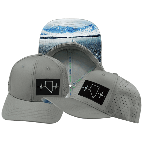 Nevada Hat, Baseball Hat, Snapback Hat, Gray, Mens Hat, Womens Hat, Main Picture