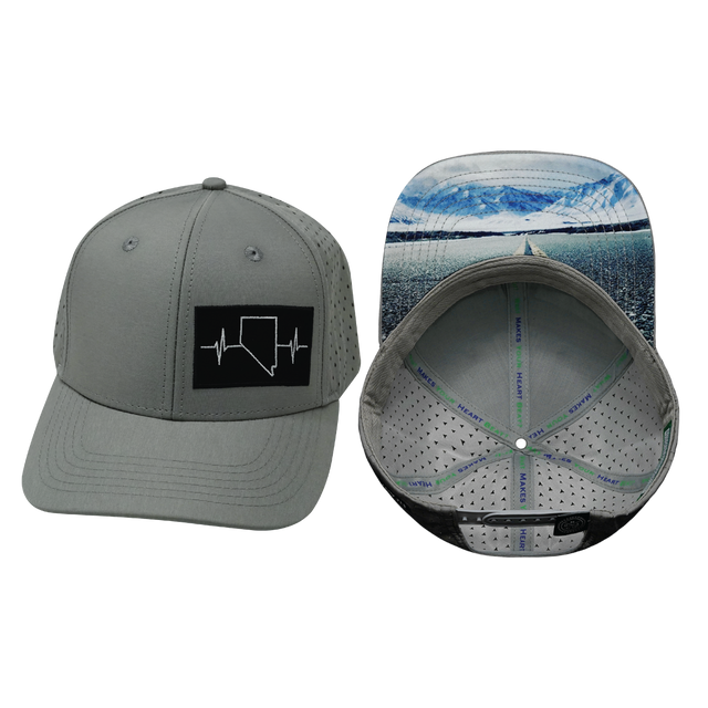 Nevada Hat, Baseball Hat, Snapback Hat, Gray, Mens Hat, Womens Hat, Main Picture