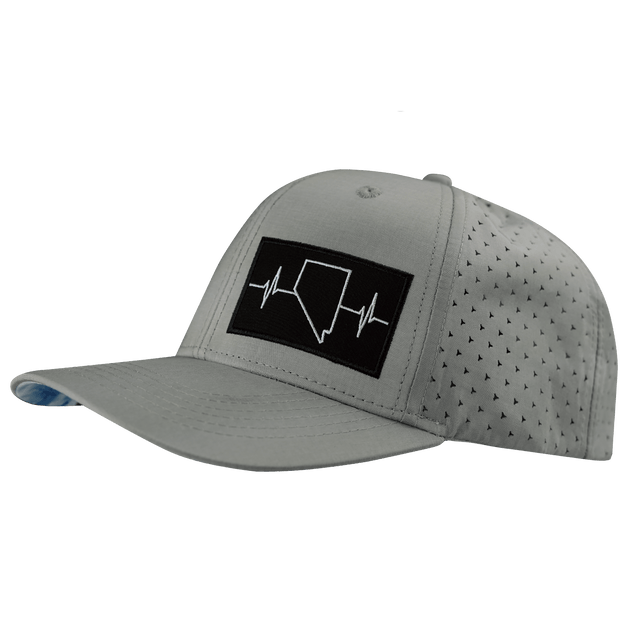 Nevada Hat, Baseball Hat, Snapback Hat, Gray, Mens Hat, Womens Hat, Side Picture