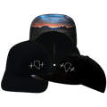 Nevada Hat - Baseball Hat Fit - Black - Laser Mesh