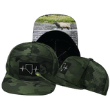 Nevada Hat, Flat Bill, Snapback Hat, Green Camo, Mens Hat, Womens Hat, Main Picture