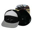 Nevada Hat, Flat Bill, Snapback Hat, Gray, Charcoal, White, Black, Mens Hat, Womens Hat, Main Picture