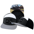 Nevada Hat - Flat Bill - Gray / Charcoal / White / Black - Laser Mesh