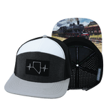 Nevada Hat, Flat Bill, Snapback Hat, Gray, Charcoal, White, Black, Mens Hat, Womens Hat, Main Picture