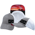 Nevada Hat - Low Profile - Ponytail - Heather Gray / White - Laser Mesh