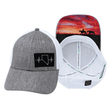 Nevada Hat, Low Profile, Ponytail, Snapback Hat, Heather Gray, White, Mens Hat, Womens Hat, Main Picture 