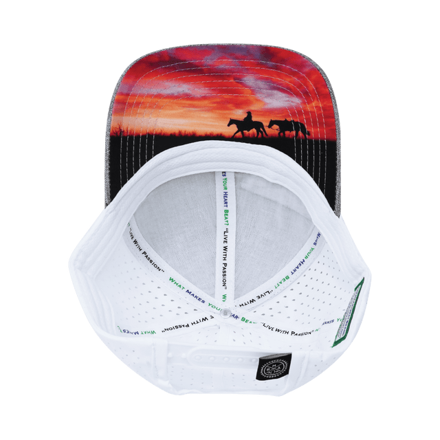 Nevada Hat, Low Profile, Ponytail, Snapback Hat, Heather Gray, White, Mens Hat, Womens Hat, Underbill Picture 