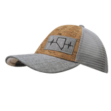 Nevada Hat, Low Profile, Snapback Hat, Cork, Heather Gray, Gray, Mens Hat, Womens Hat, Side Picture 