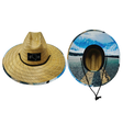 Nevada Straw, Sun Hat, Mountains, Mens Straw Hat, Womens Straw Hat, Main Picture