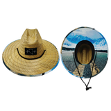 Nevada Straw, Sun Hat, Mountains, Mens Straw Hat, Womens Straw Hat, Main Picture