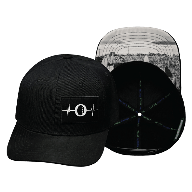 Oceanside Hat, Baseball Hat, Snapback Hat, Fabric Back, Black, Mens Hat, Womens Hat, Main Picture